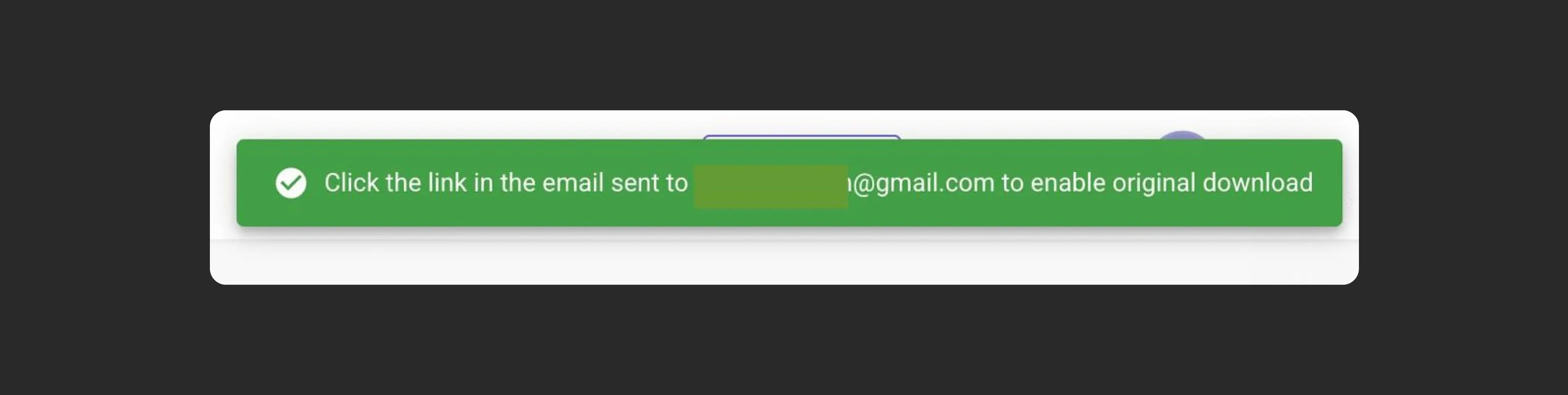 Confirmando a ativação do download no VdoCipher