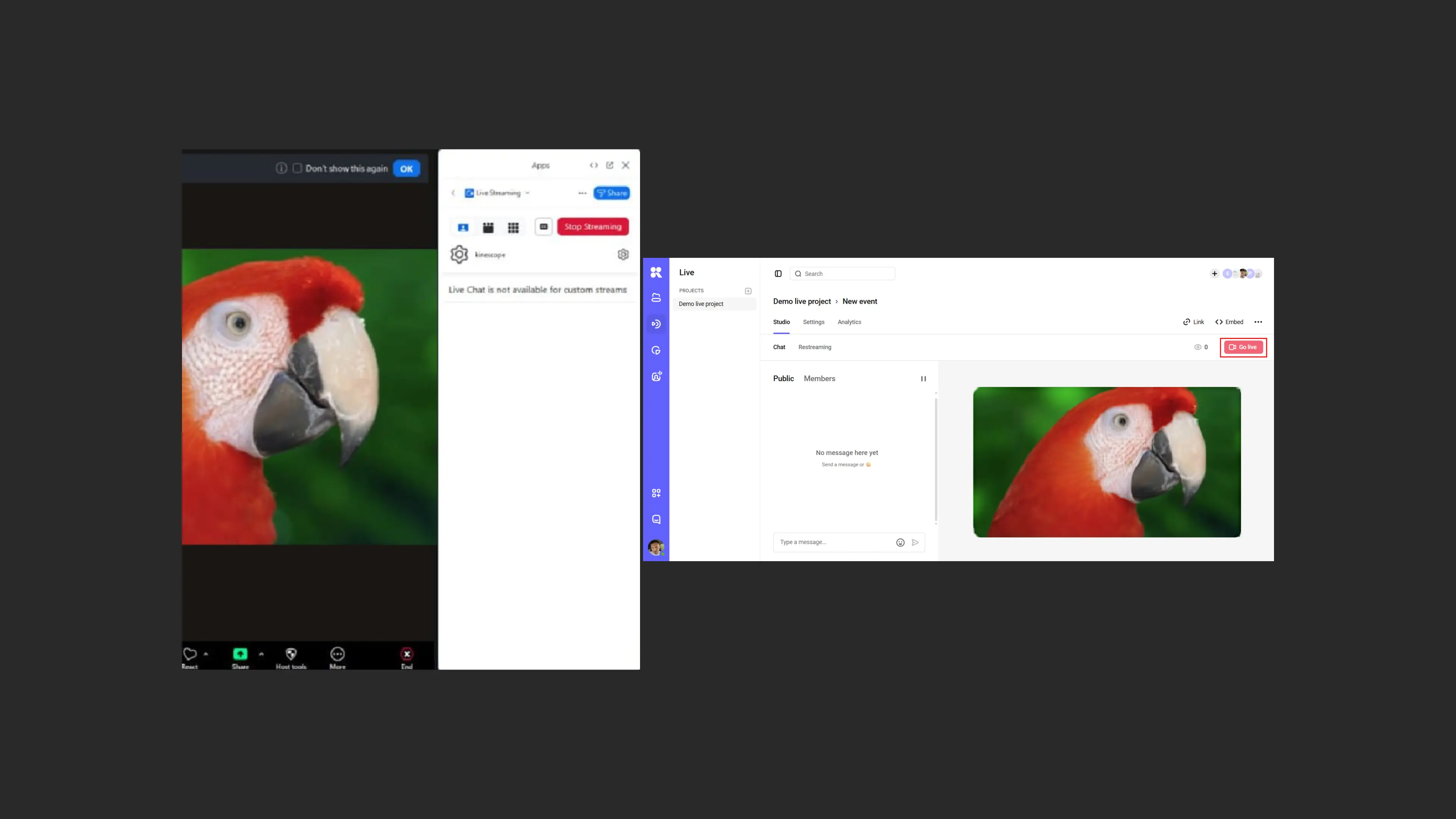 Stream no Kinescope