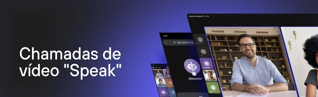 Speak — videochamadas no Kinescope