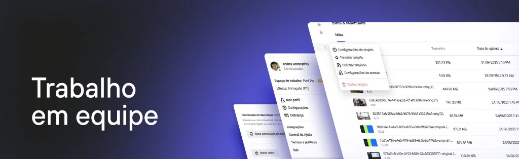 Colaboração em equipe no Kinescope
