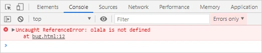 Configurando filtros no console do navegador